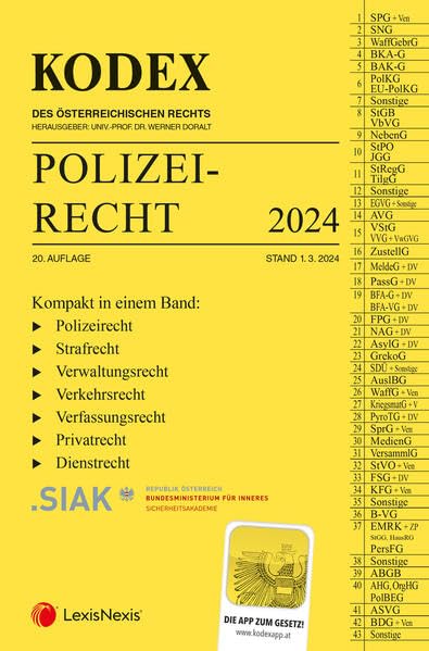 KODEX Polizeirecht 2024 - inkl. App Law