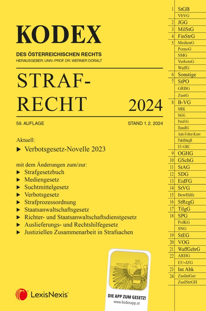 KODEX Strafrecht 2024 - inkl. App Law
