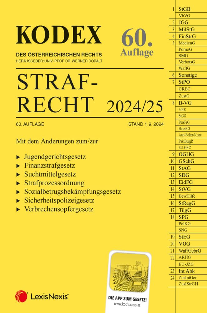 KODEX Strafrecht 2024/25 - inkl. App Law