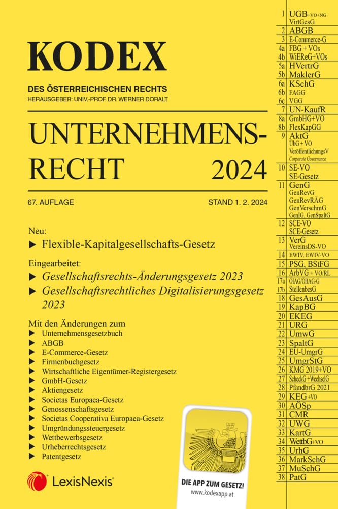 KODEX Unternehmensrecht 2024 - inkl. App Law
