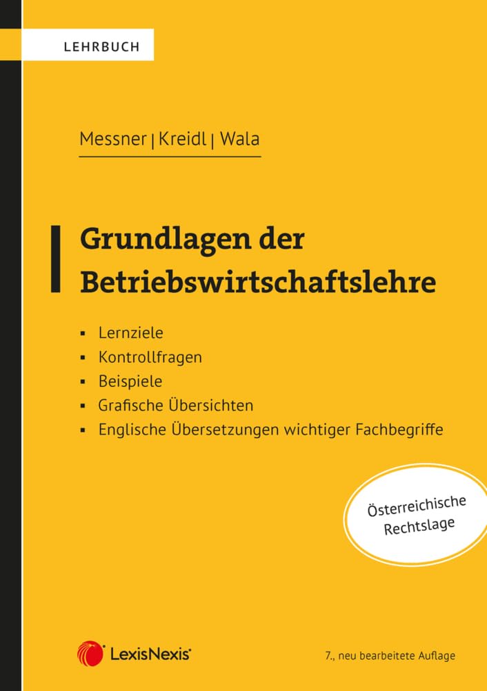 Grundlagen der Betriebswirtschaftslehre (Lehrbuch) Law