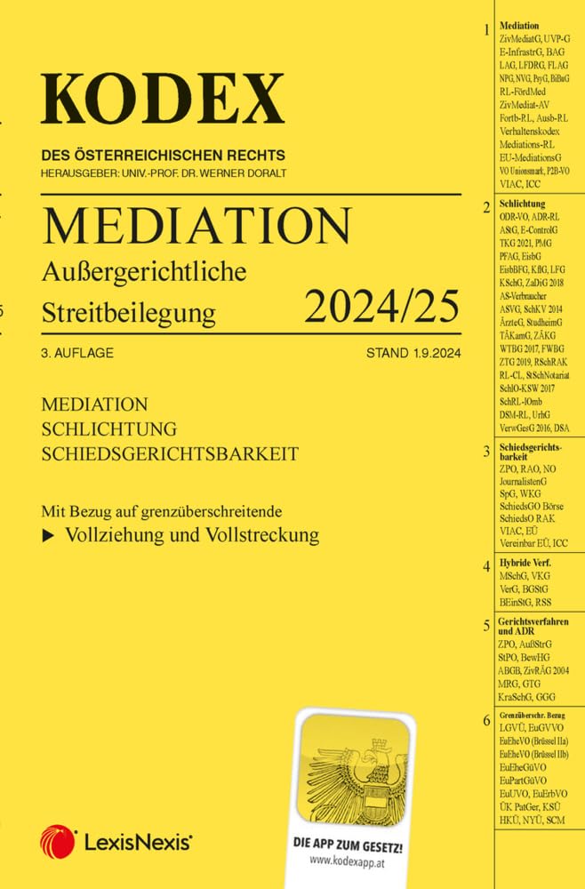 KODEX Mediation 2024: Außergerichtliche Streitbeilegung Law