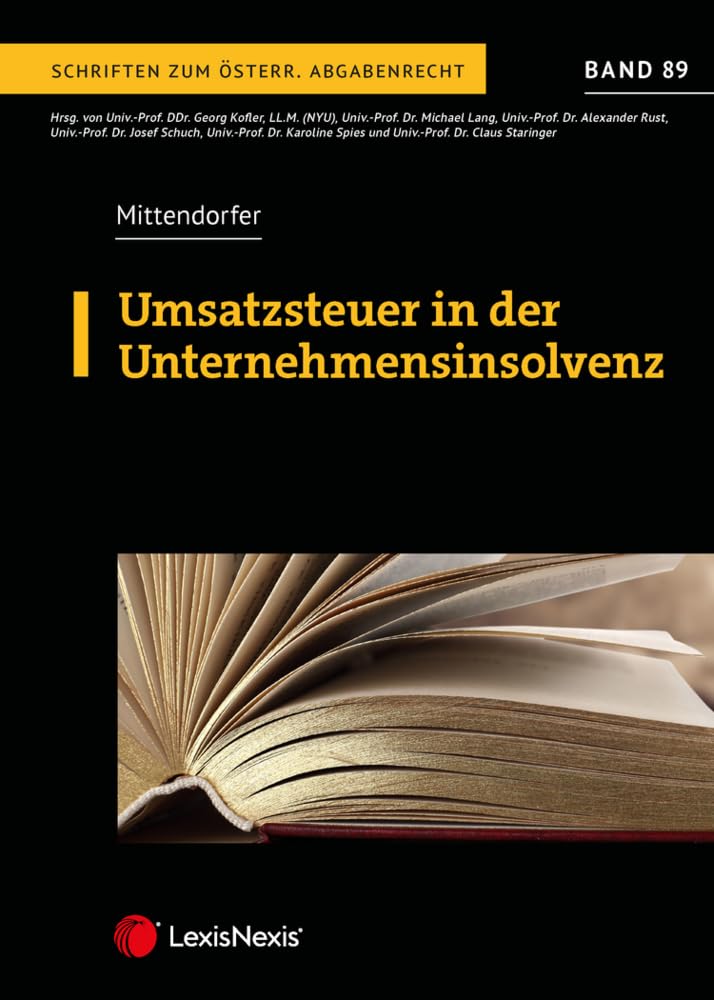 Umsatzsteuer in der Unternehmensinsolvenz (Monographie) Law