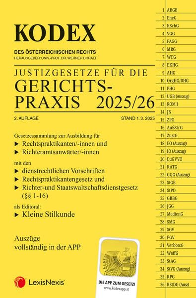 KODEX Gerichtspraxis 2025/26 - inkl. App Law