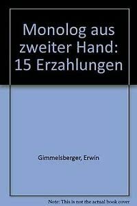 Monolog aus zweiter Hand Books