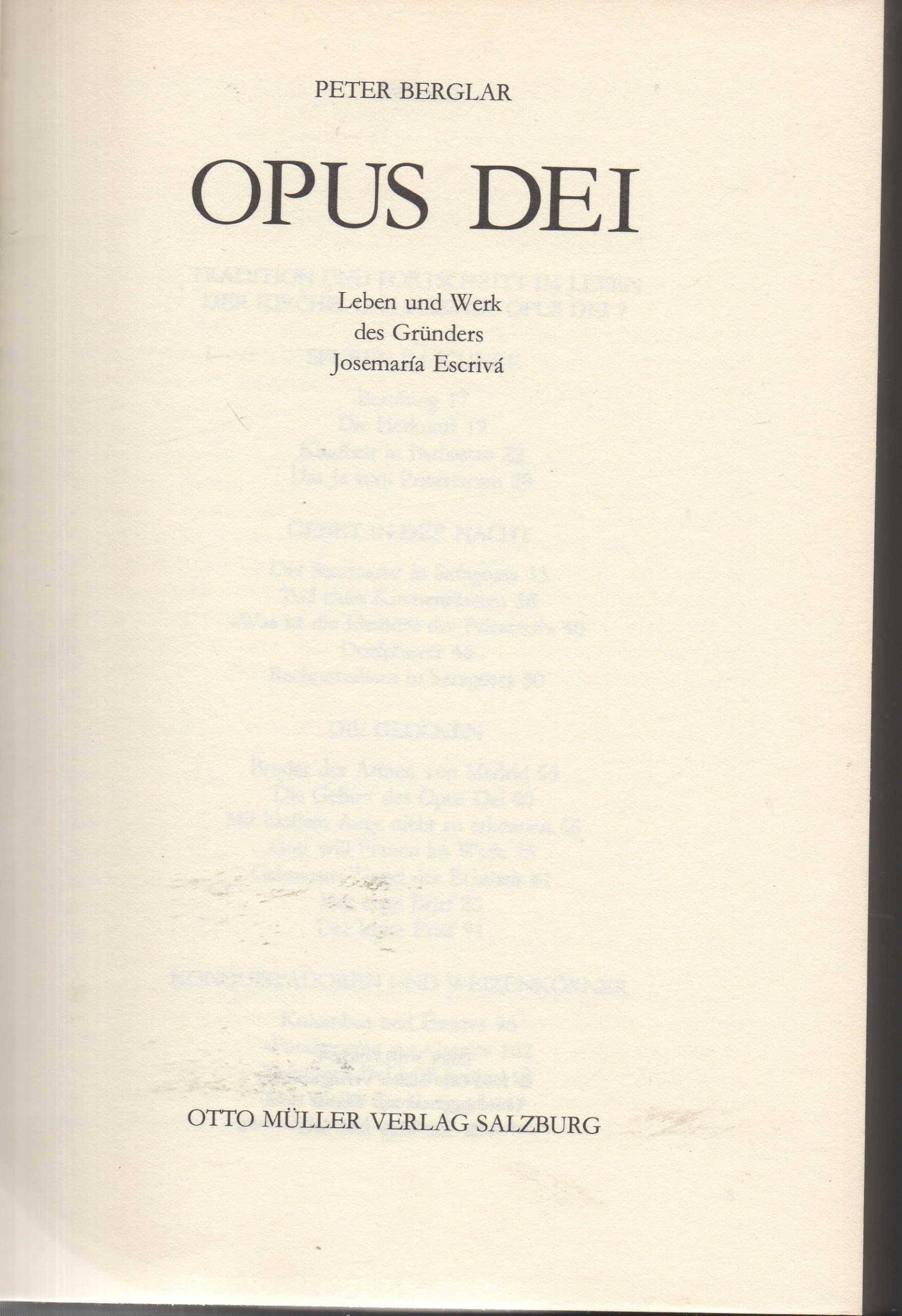 Opus Dei: Leben und Werk des Gründers Josemaria Escriva Religion & Esotericism
