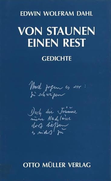 Product Image: Von Staunen einen Rest: Gedichte