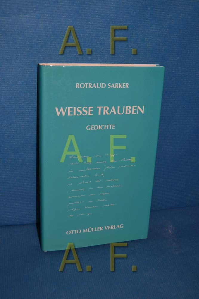 Product Image: Weisse Trauben: Gedichte