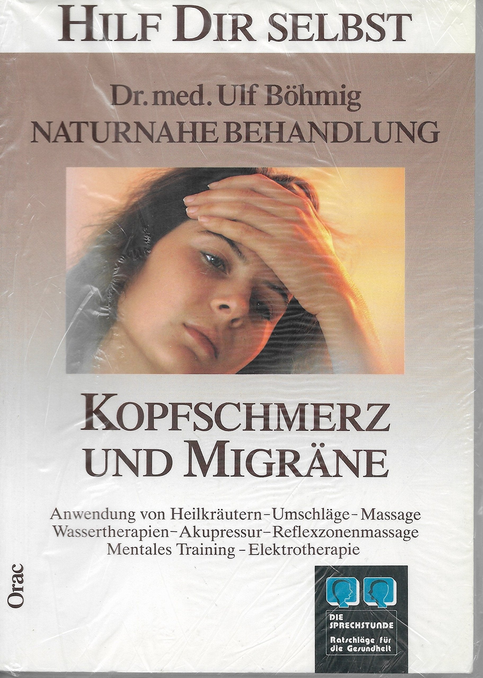 Naturnahe Behandlung: Kopfschmerz und Migräne. Anwendung von Heilkräutern, Umschläge, etc Medicine