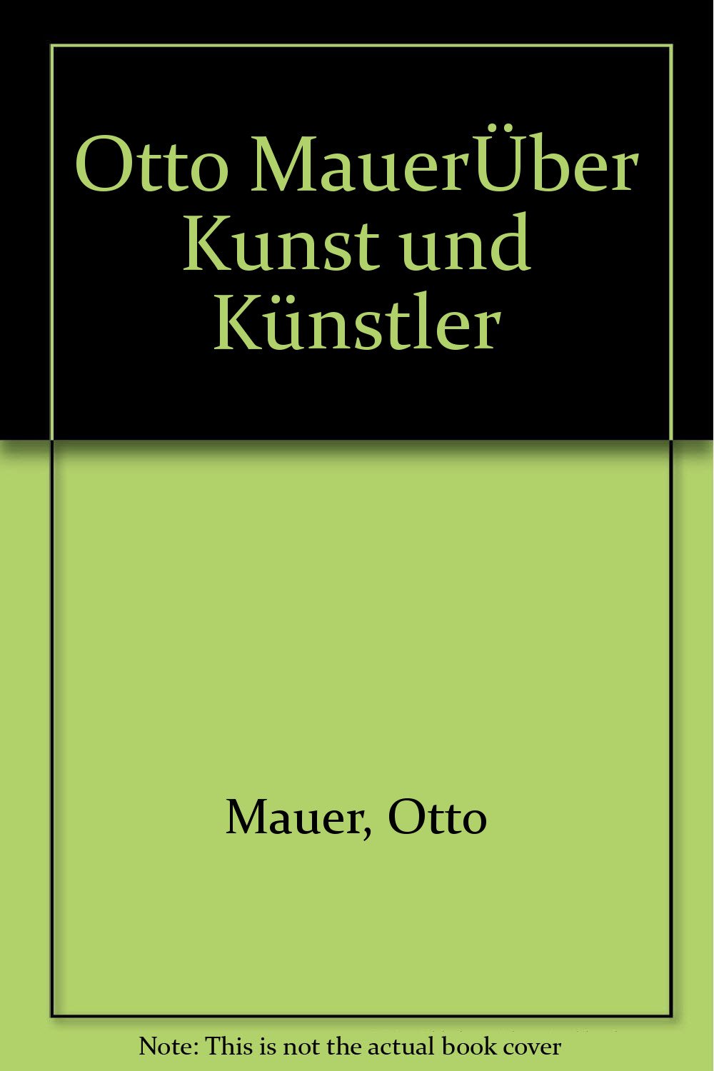 Über Kunst und Künstler: Reden und Aufsätze Professional & Reference Books