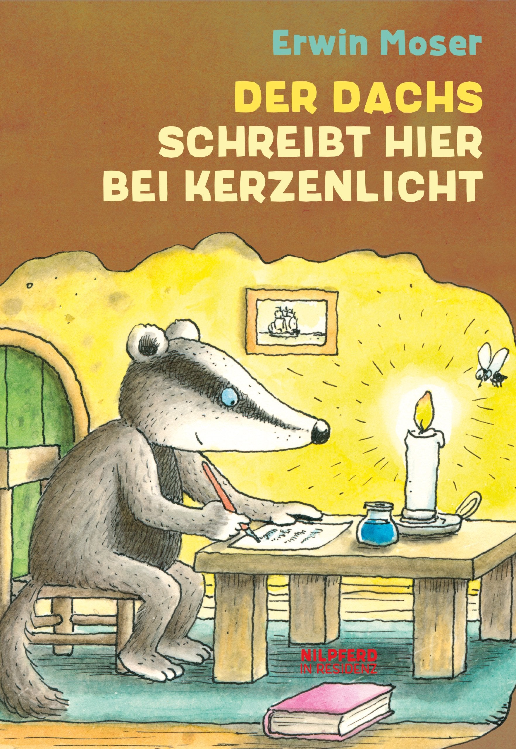 Der Dachs schreibt hier bei Kerzenlicht Children's books