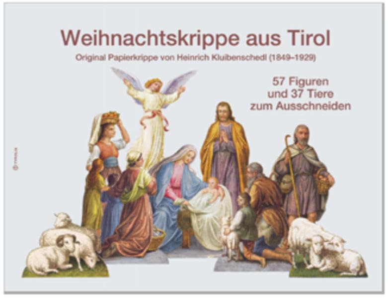 Weihnachtskrippe aus Tirol: Original Papierkrippe von Heinrich Kluibenschedl (1849-1929) Hobbies & Crafts