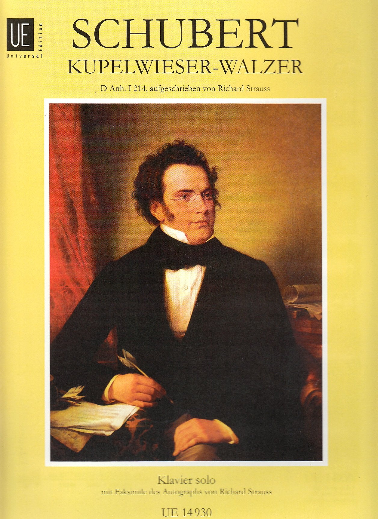 Kupelwieser-Walzer: D Anh. I, 14. Klavier. Partitur. Sheet Music