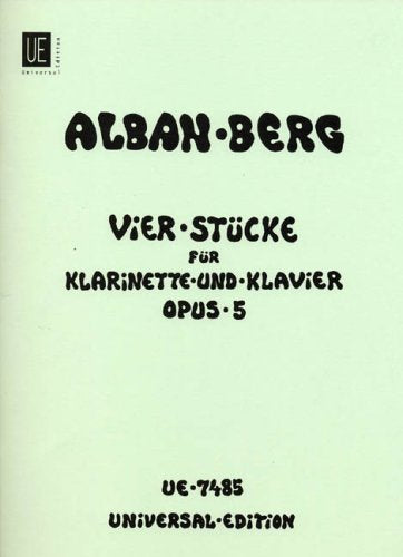 Vier Stucke (4 Pieces) for Clarinet & Piano book