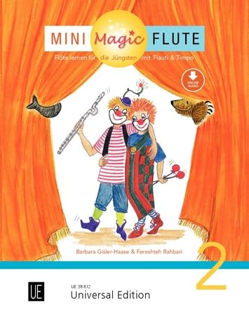 Mini Magic Flute (Band 2 von 4): Flöte lernen für die Jüngsten mit Flauti und Timpo - jetzt neu in 4 Bänden. Band 2. Ausgabe inkl. Play-Along. Sheet Music