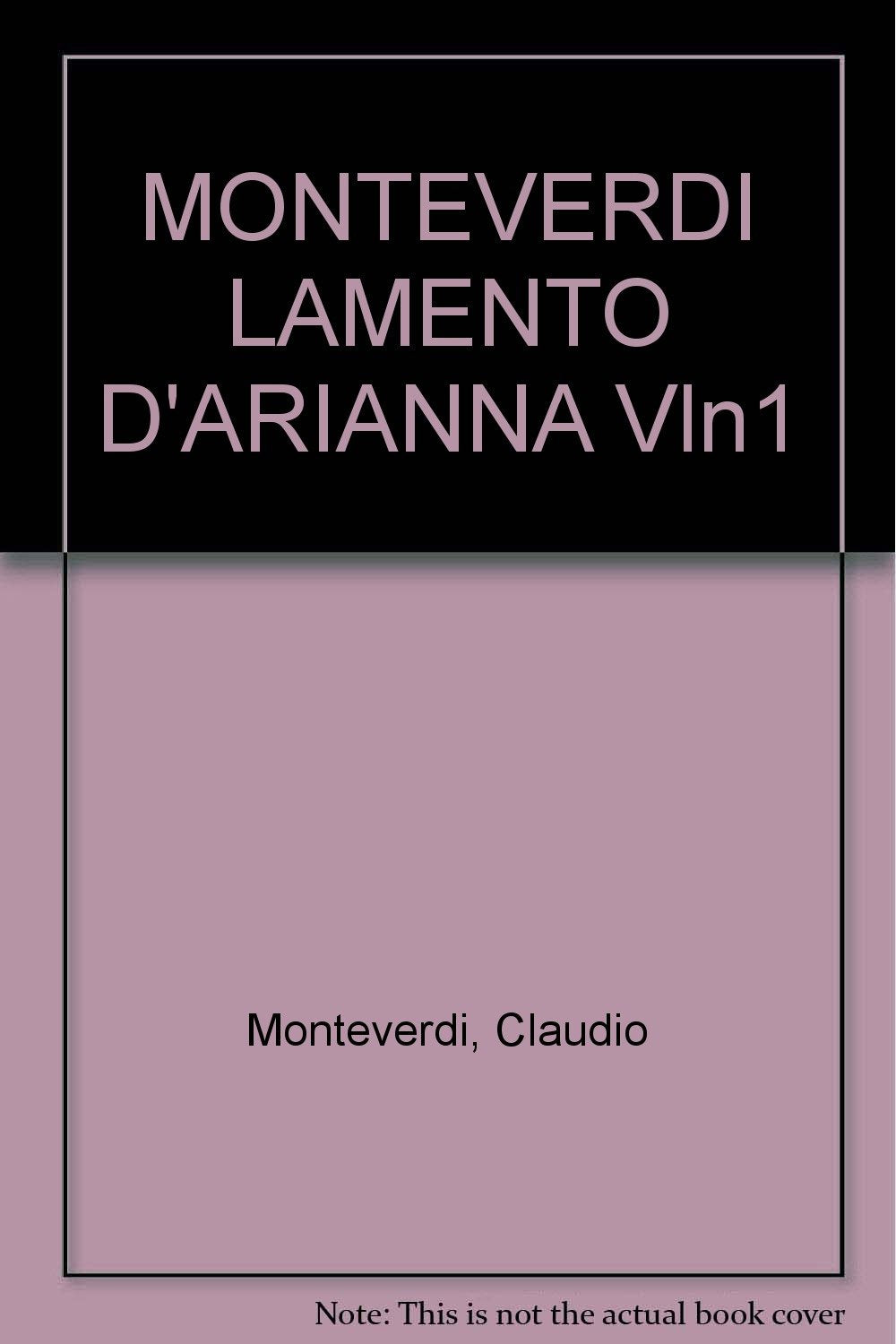 Lamento dïArianna für Sopran,Streicher und Orgel Books