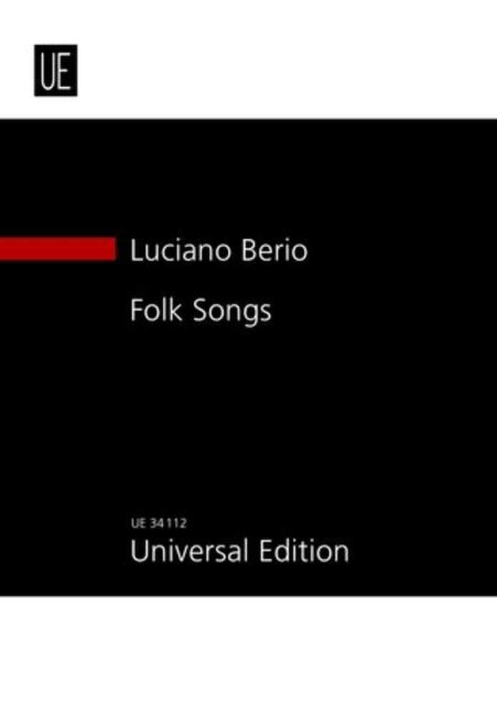 Folk Songs: Mezzosopran und 7 Instrumente. Studienpartitur. Sheet Music