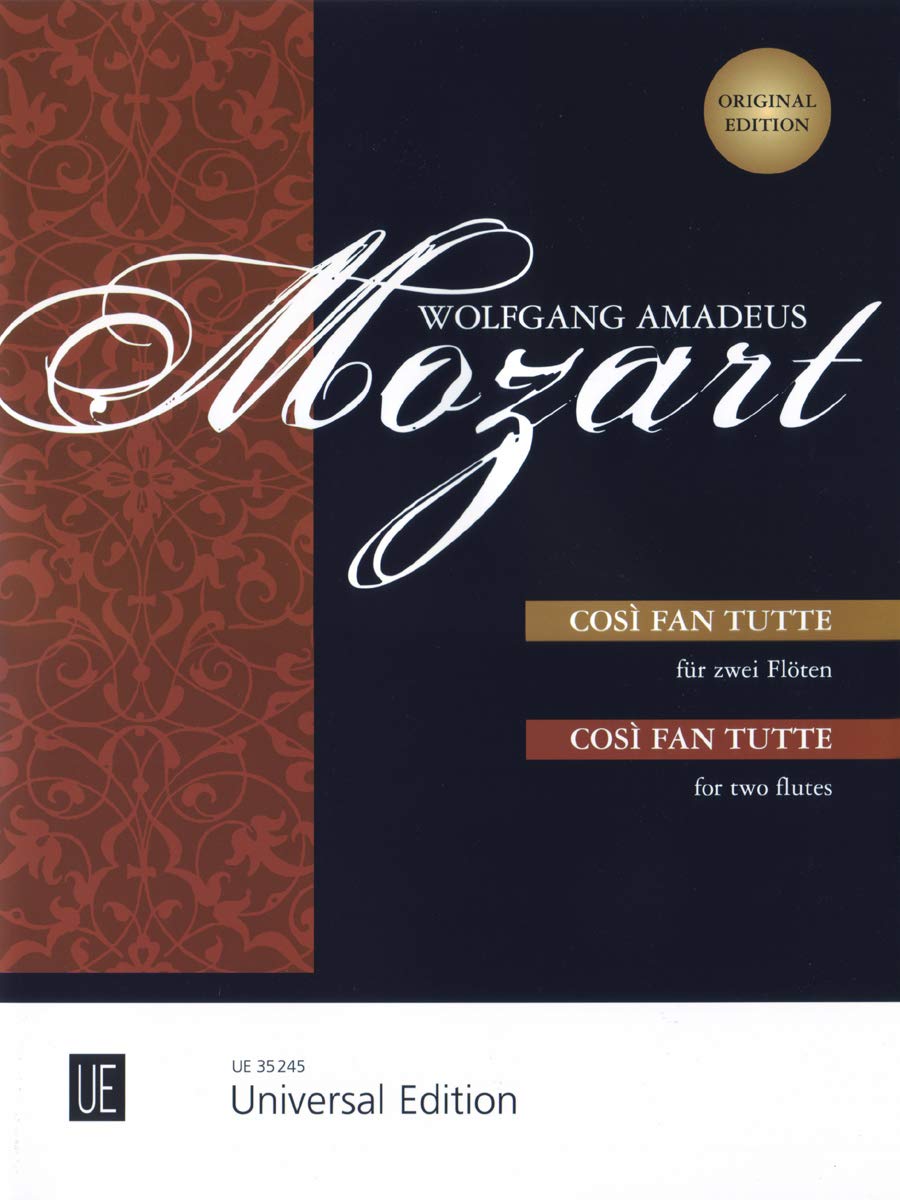 Cosi fan tutte: Nach historischen Vorbildern bearbeitet. 2 Flöten. Spielpartitur. Sheet Music