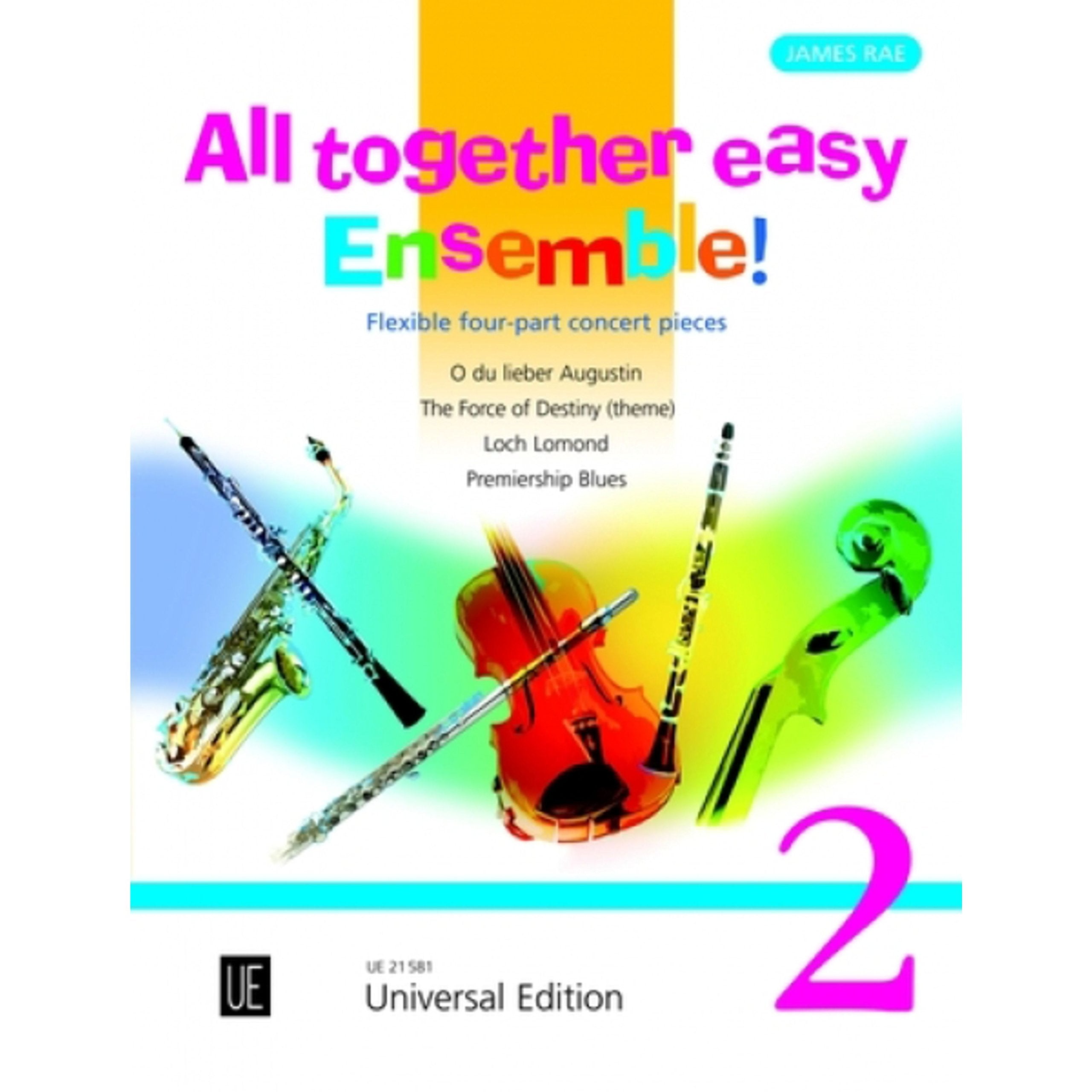 All together easy Ensemble! Volume 2 für flexibles Ensemble/ Klavier ad lib.: Vierstimmige Konzertstücke Sheet Music