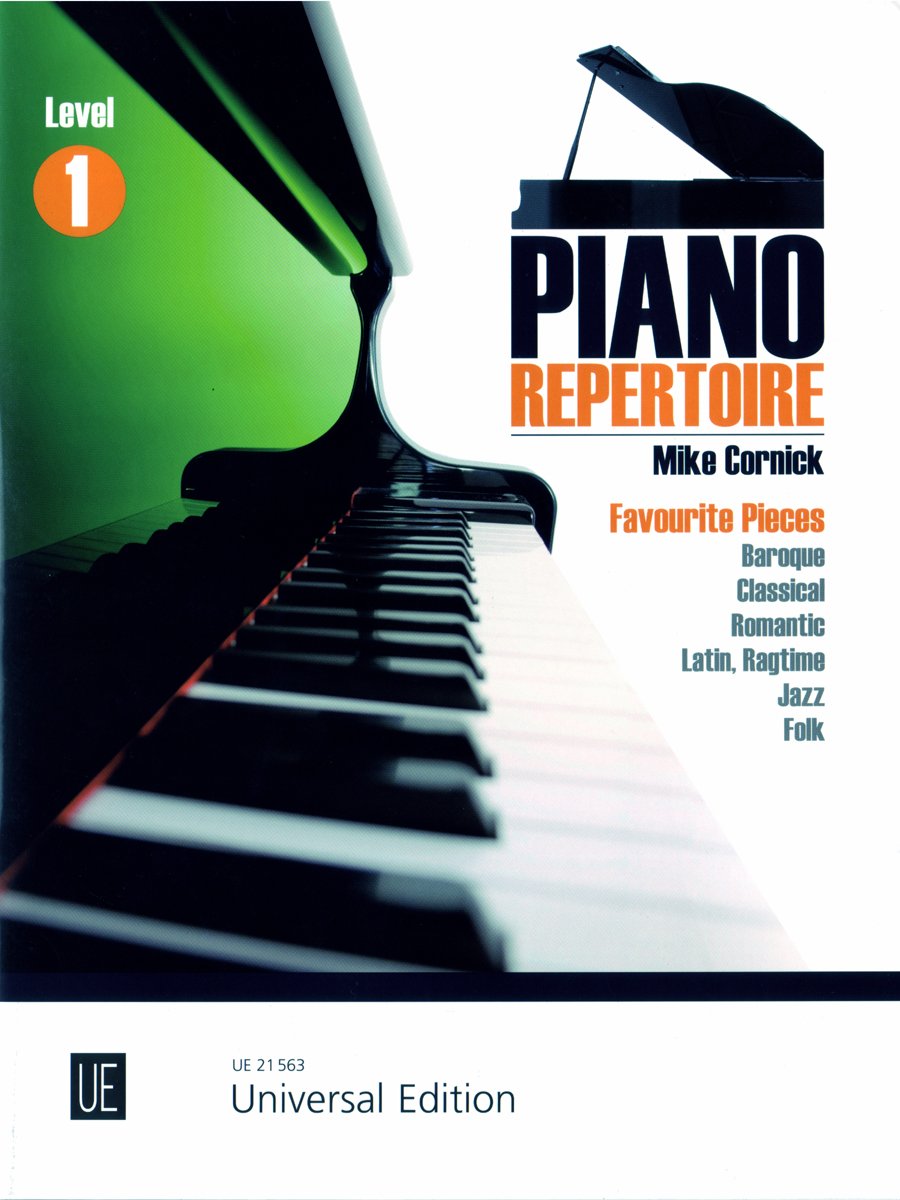 Piano Repertoire Level 1: Leichte Bearbeitungen der schönsten Stücke von Barock, Klassik, Folk und Jazz. für Klavier. Sheet Music