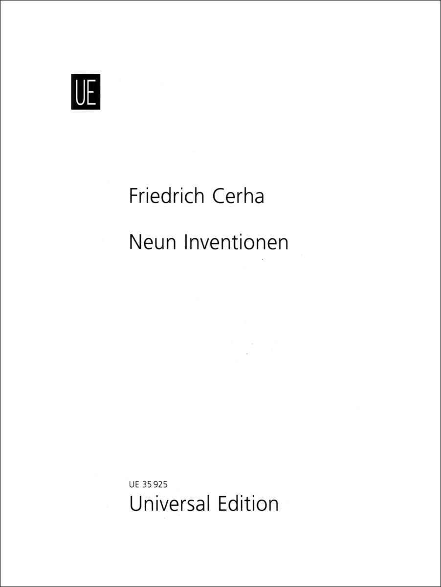 Neun Inventionen für Orgel Sheet Music