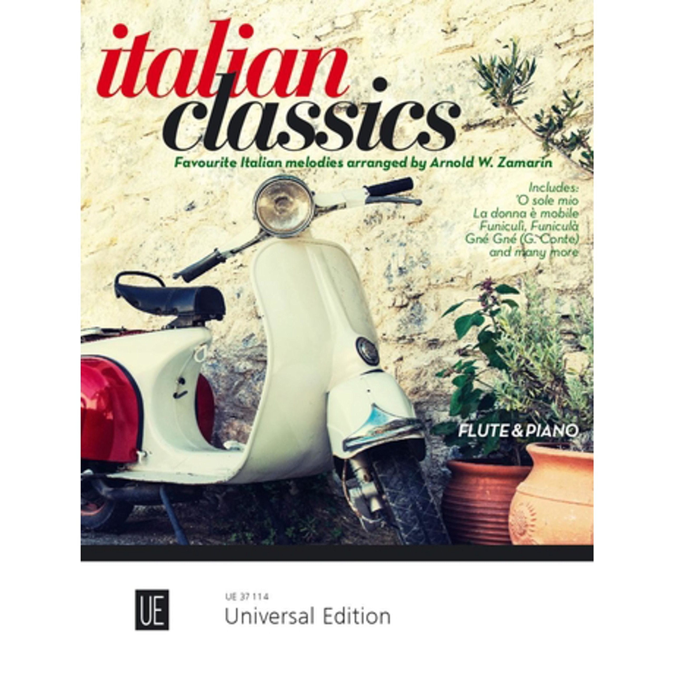 Italian Classics (11 pièces célèbres italiennes arrangements de Zamarin) --- Flûte traversière et Piano book