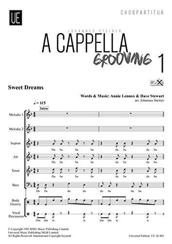 Johannes Steiner-A Cappella Grooving Band 1-CHORAL SCORE cd