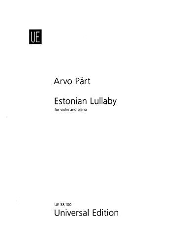 Estonian Lullaby Sheet Music