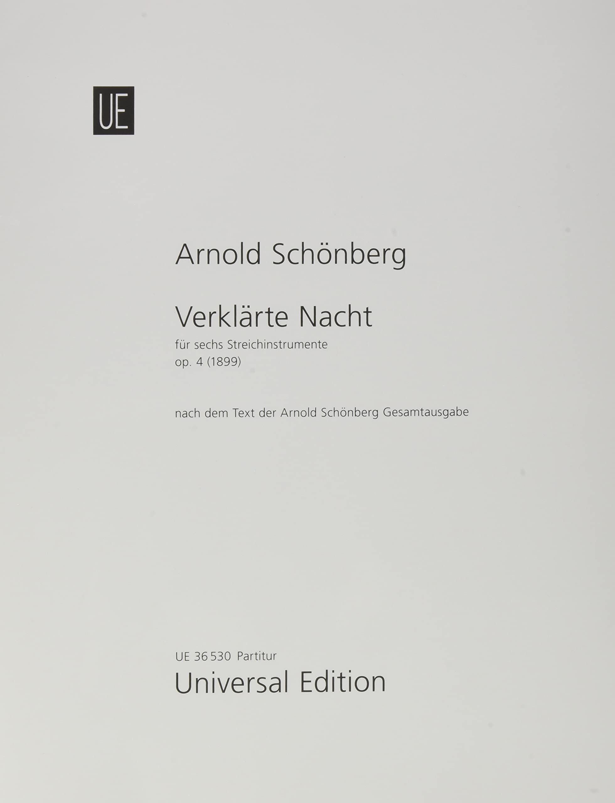 Verklärte Nacht: op.4. Streichsextett. Studienpartitur. Books