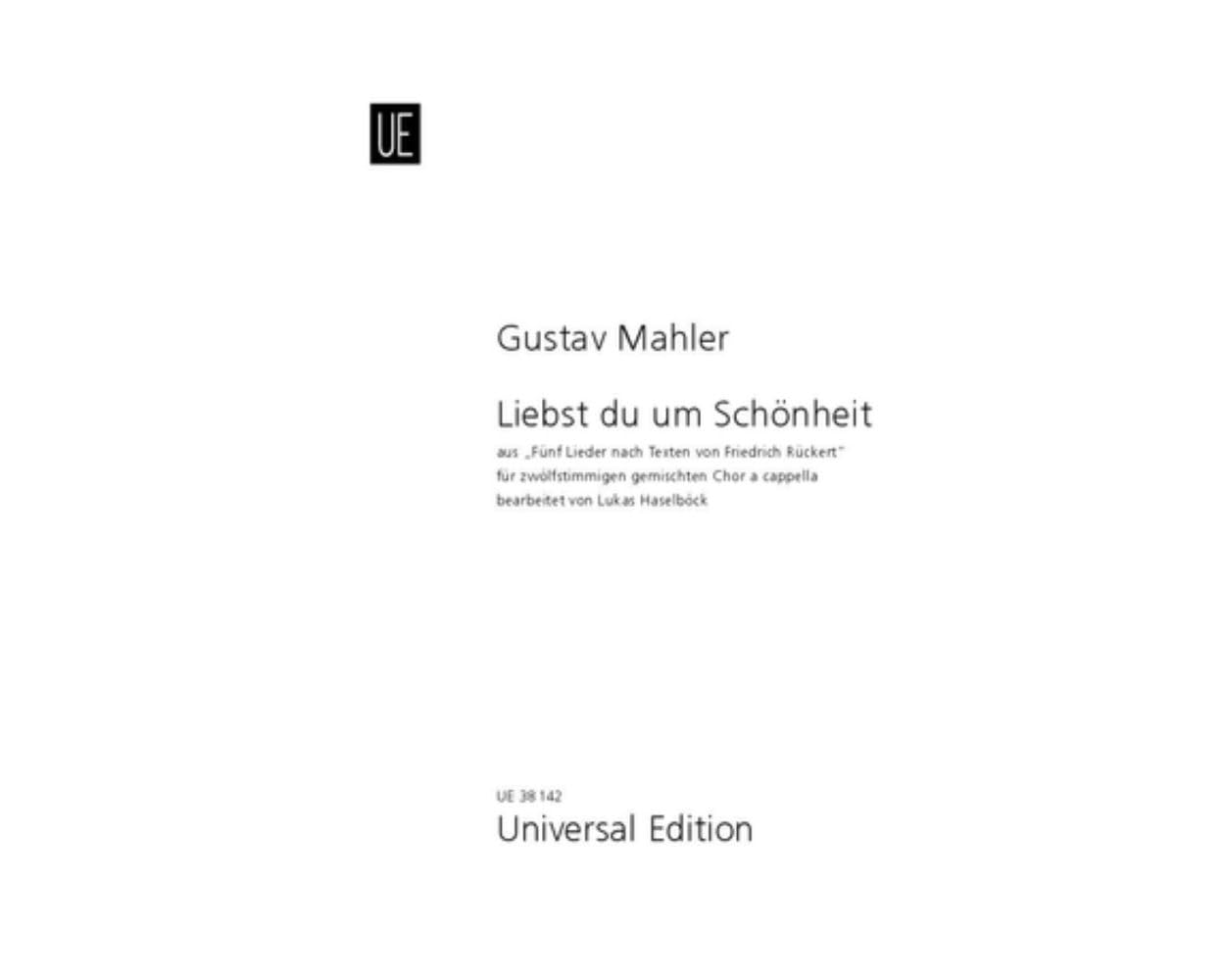 Liebst du um Schönheit (Chorpartitur) Books