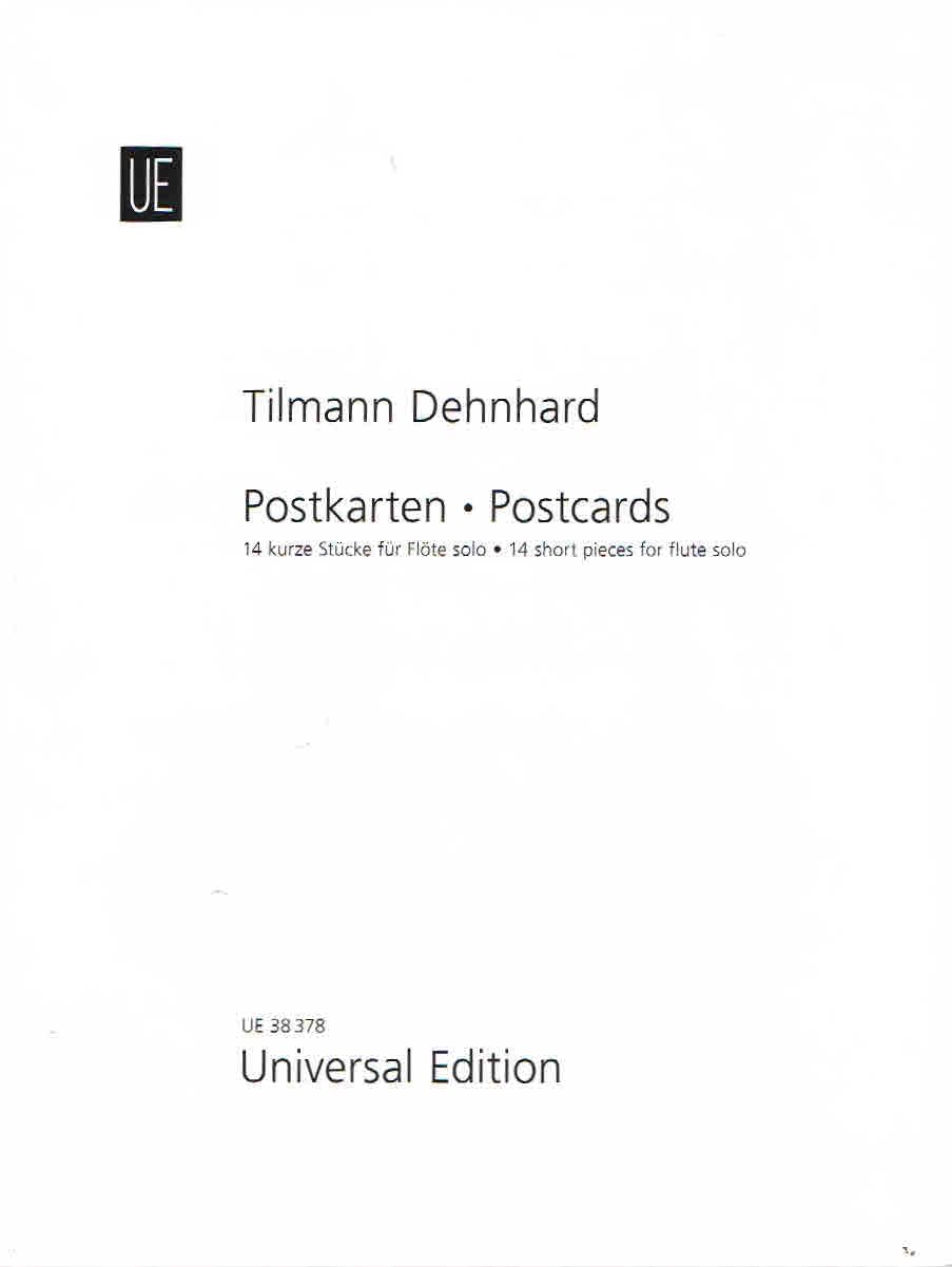Postkarten - Postcards: 14 kurze Stücke. Flöte solo. Partitur. Books