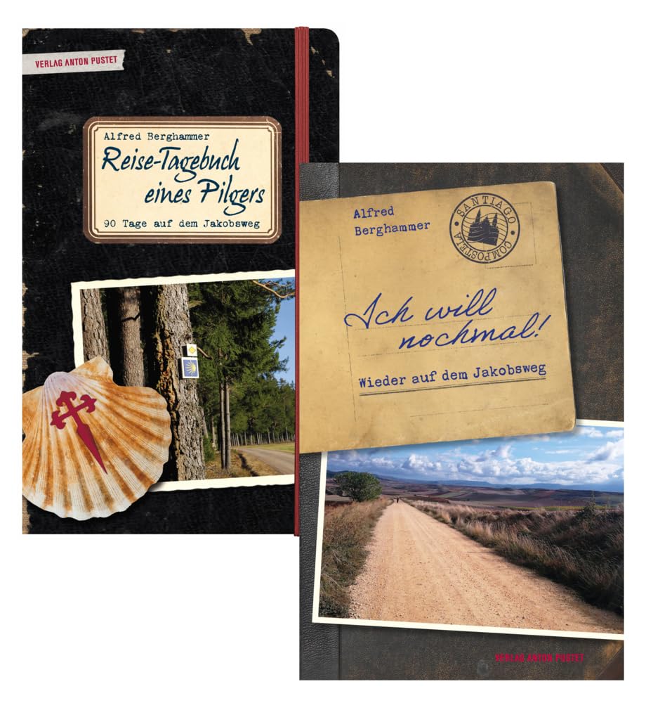 Kombipaket Pilgertagebücher: "Reise-Tagebuch eines Pilgers" und "Ich will nochmal" Leisure, Home & Garden