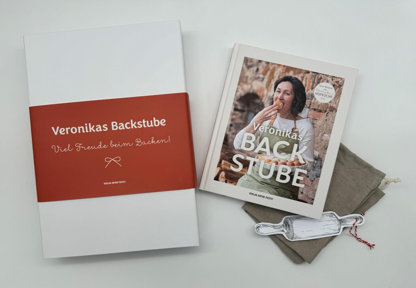 Veronikas Backstube: Limitiertes Geschenkset mit Mühlviertler Leinen-Brotsackerl! Über 100 süße und pikante Backrezepte, QR-Codes zu Videoanleitungen Leisure, Home & Garden