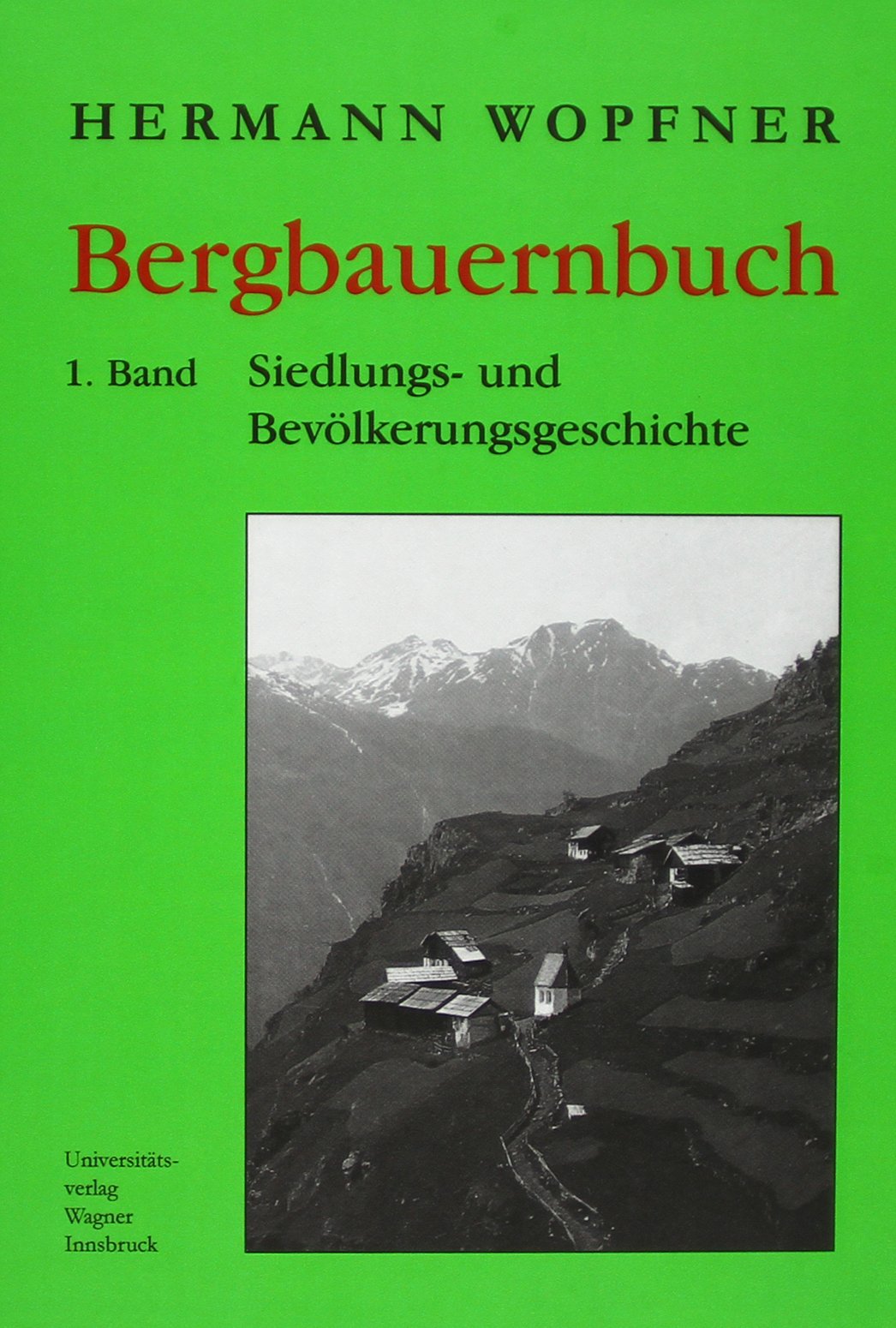 Bergbauernbuch. Von Arbeit und Leben des Tiroler Bergbauern. Band 1: Siedlungs- und Bevölkerungsgeschichte (Schlern-Schriften) Politics & History