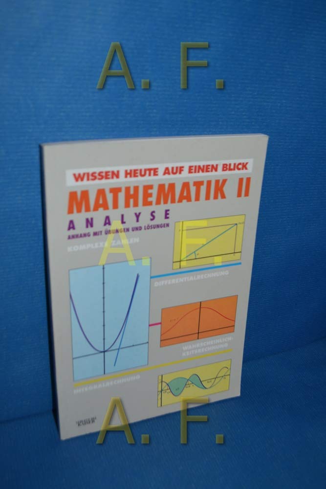 Mathematik, Bd.2, Analysis Mathematics Books