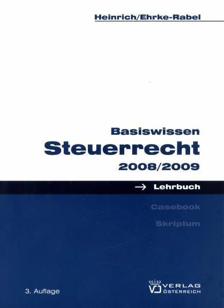 Basiswissen Steuerrecht 2008/2009 Law
