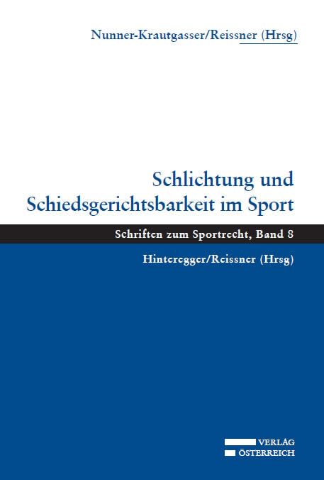 Schlichtung und Schiedsgerichtsbarkeit im Sport book