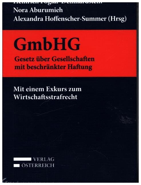 GmbHG: Gesetz über Gesellschaften mit beschränkter Haftung Law