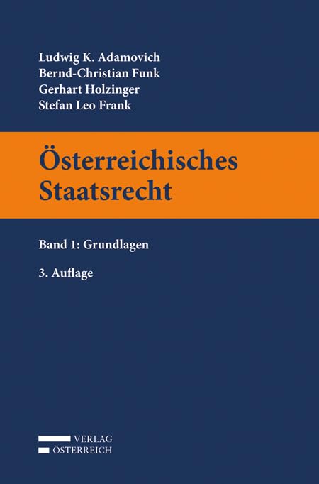 Österreichisches Staatsrecht: Band 1: Grundlagen Law