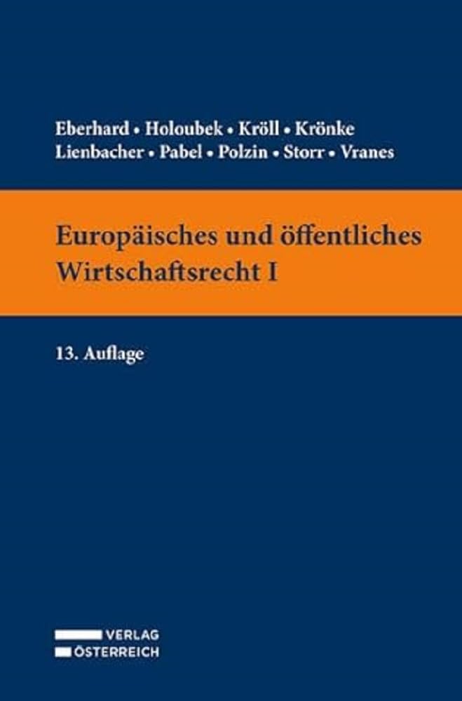Europäisches und öffentliches Wirtschaftsrecht I Law