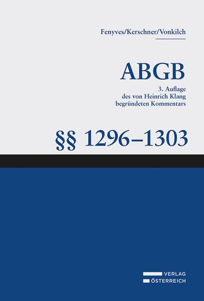Großkommentar zum ABGB - Klang Kommentar Law