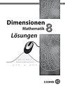 Dimensionen, Mathematik 8 Lösungen Books