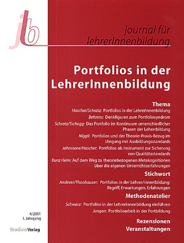 Portfolios in der LehrerInnenbildung: 4/01 book