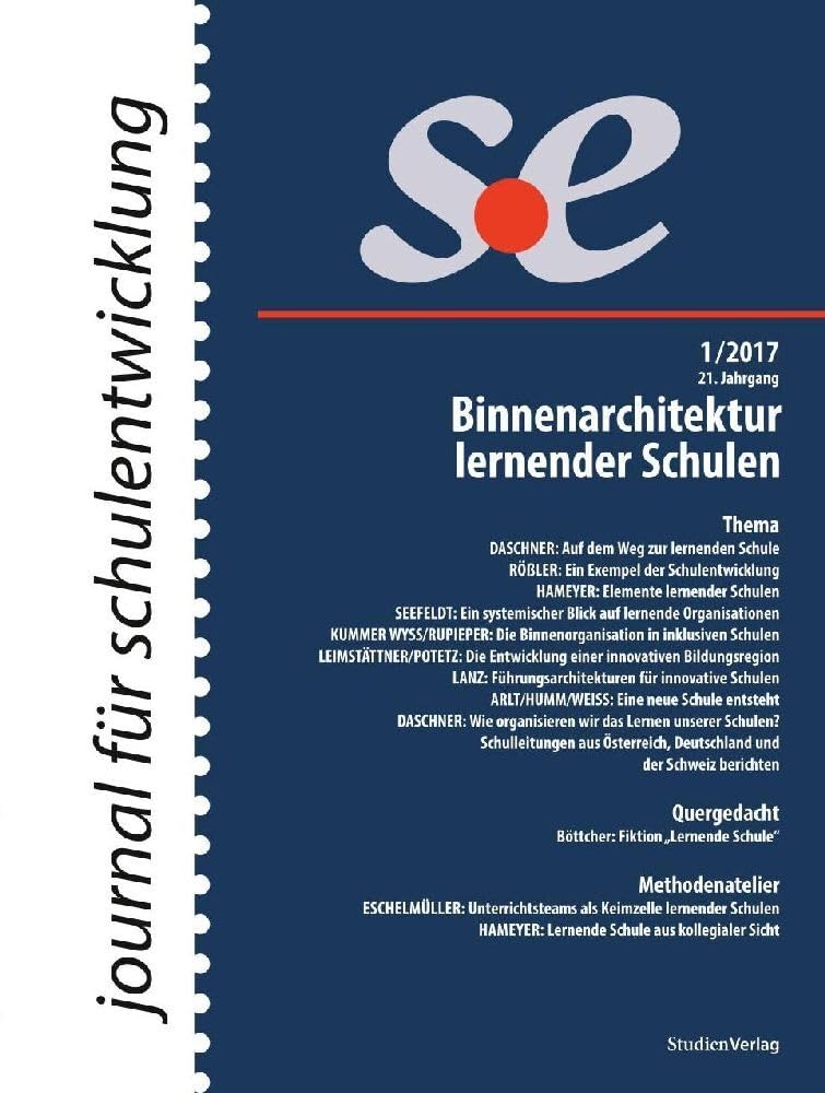 journal für schulentwicklung 1/2017: Binnenarchitektur lernender Schulen Books