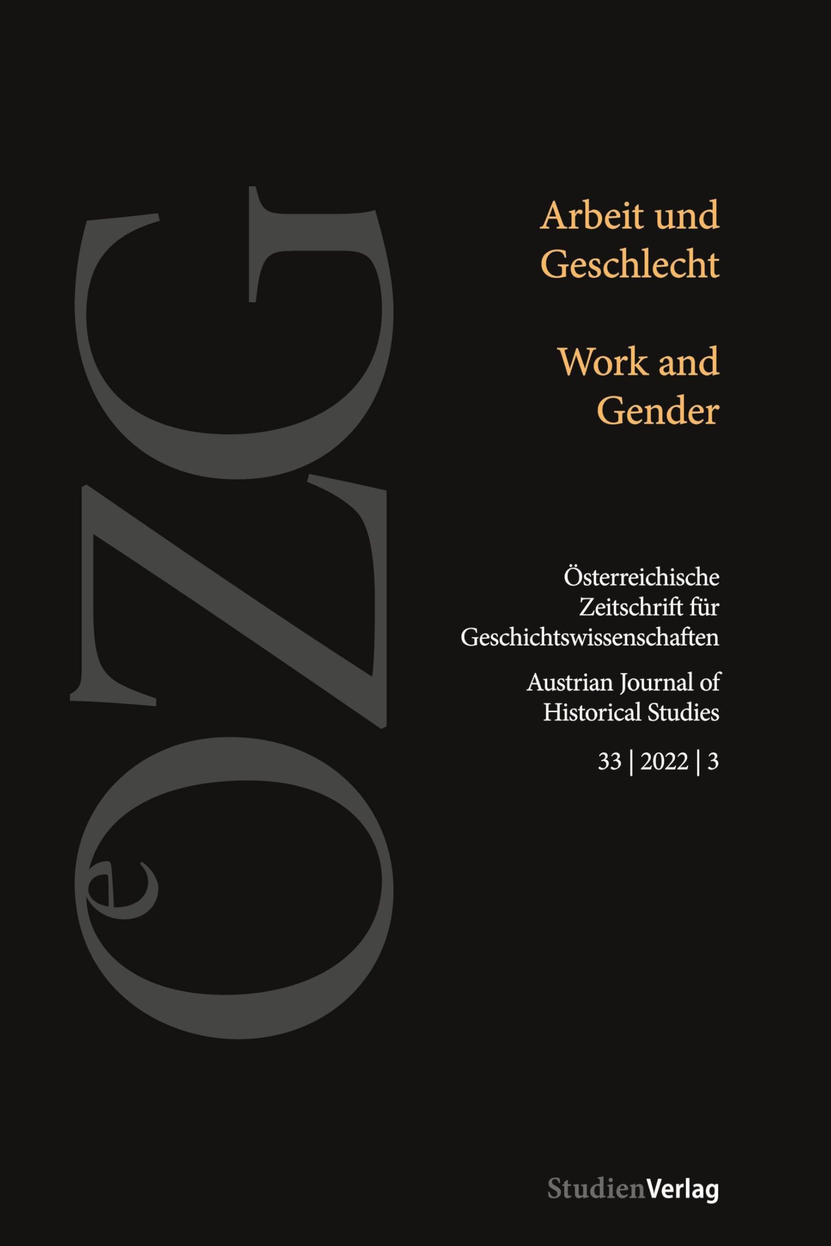 Österreichische Zeitschrift für Geschichtswissenschaften 33/3/2022 Books