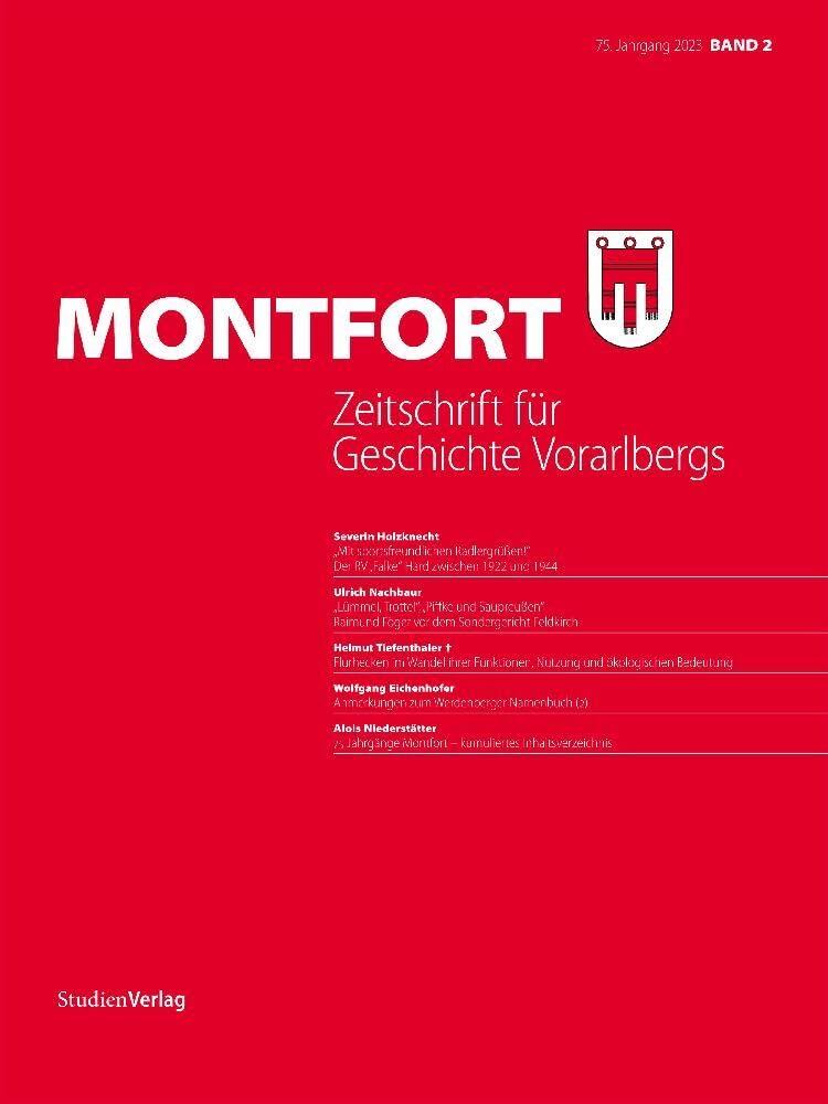 MONTFORT 2/2023: 75. Jahrgang Books