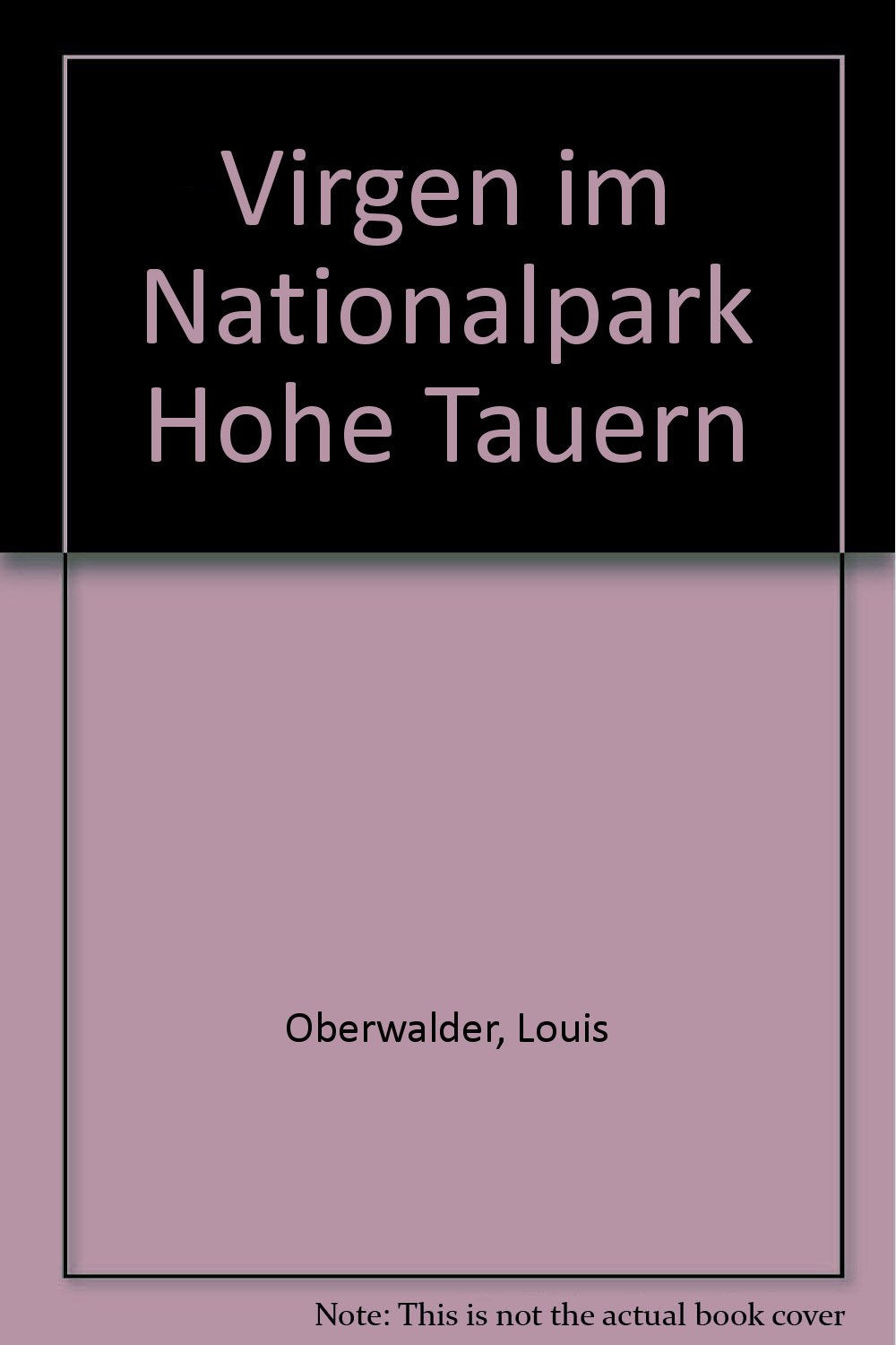 Virgen: Im Nationalpark Hohe Tauern Books