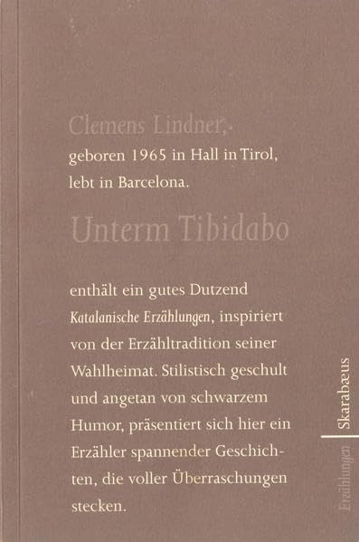 Unterm Tibidabo: Katalanische Erzählungen (Skarabäus) Essays & Short Stories