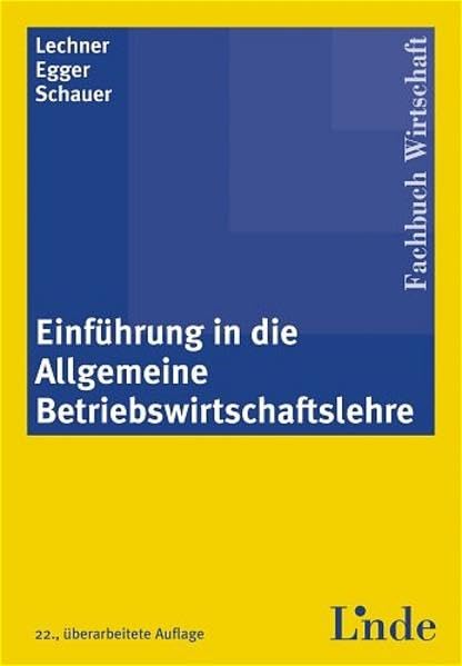 Einführung in die Allgemeine Betriebswirtschaftslehre Law