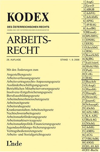 Kodex Arbeitsrecht (Kodex des Österreichischen Rechts) Law